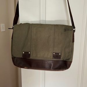 Coach messenger laptop bag Camden canvas leather